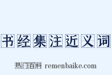 书经集注近义词是什么意思的图片